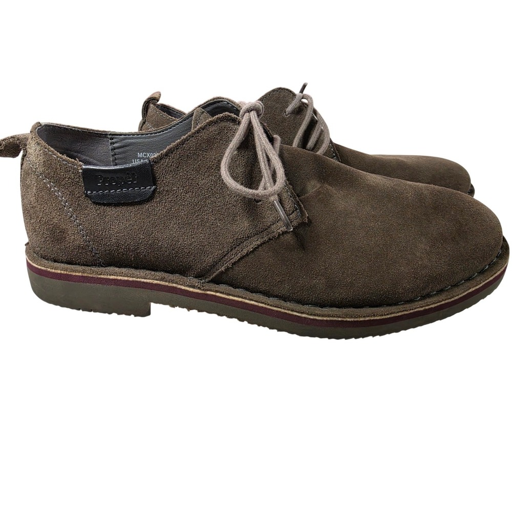 Propet Mens MCX022S Brown Suede Chukka Boots Size 11.5 X 3E Wide Desert Shoes
